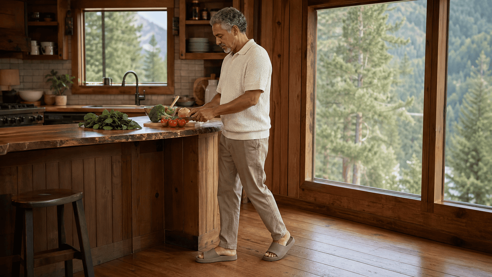 Thick Sole House Shoes for Tile and Wood Floors