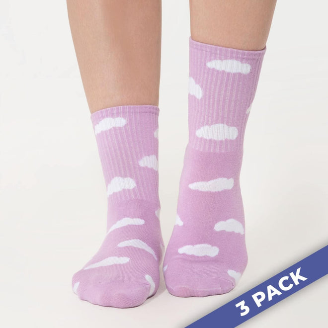 Cloud Slides - 3 Pairs Socks - photo 7